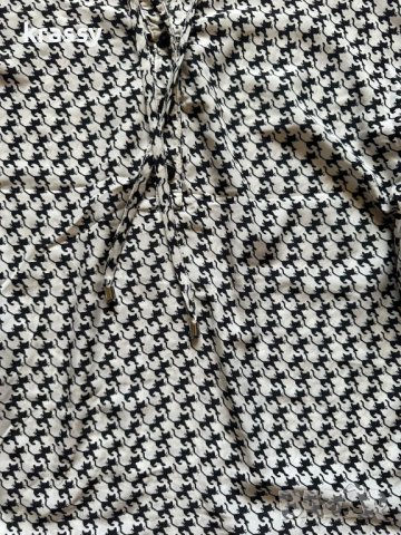 Голяма лятна дамска риза пепит в бяло и черно (размер 2ХЛ), снимка 2 - Корсети, бюстиета, топове - 41578471