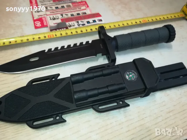 ГОЛЯМ НОЖ С МАСИВНА НОЖНИЦА С КОМПАС 1303251253, снимка 3 - Ножове - 49477888