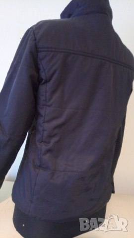 Черно ватирано яке, снимка 7 - Якета - 36074606