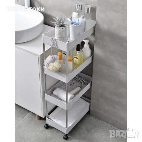 Мобилна Количка За Съхранение Баня/Кухня, снимка 1
