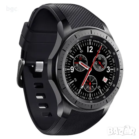 3G+Wi-Fi Смарт Часовник със Сим карта Часовник Smartwatch с телефон iUni DM368, 3G, GPS, HR, Black
