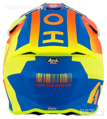 Мотокрос каска AIROH TWIST 2.0 LIFT Orange/Blue размер XXL 63-64см. 149.90 €, снимка 4 - Аксесоари и консумативи - 55941282