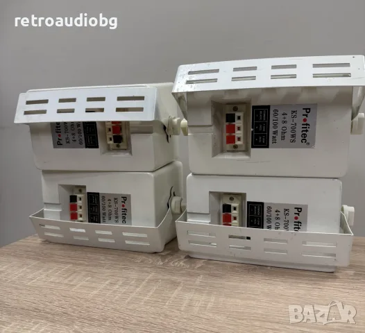 4 броя трилентови колони за градина или веранда Profitec KS 700 SW  - 60-100W - 4-8 ома, снимка 3 - Тонколони - 55889466