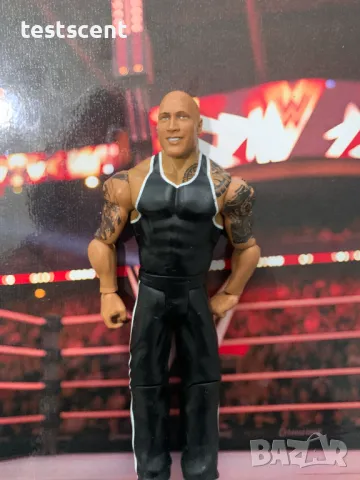 Екшън фигура WWE The Rock Скалата The Final Boss Basic mattel People's Champ figure играчка, снимка 3 - Други - 48829930