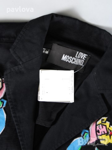 МOSCHINO Сако от памук  без подплата, снимка 3 - Сака - 44913357