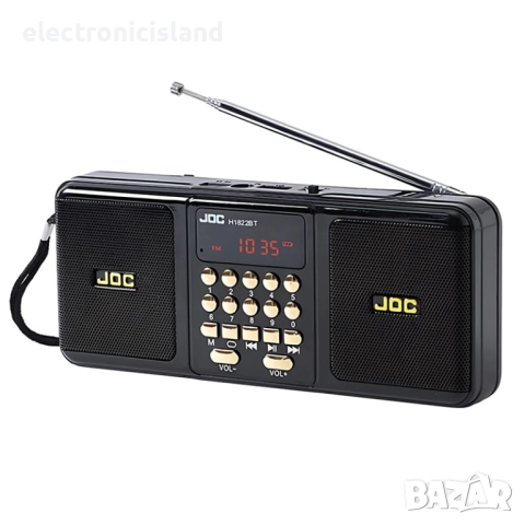 Стерео FM радио JOC H1822BT с Bluetooth колони, USB, SD карта, акумулатор