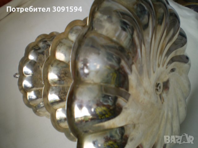 Фруктиера метал на три реда за плодове сладкиши аранжиране, снимка 4 - Други ценни предмети - 41837992