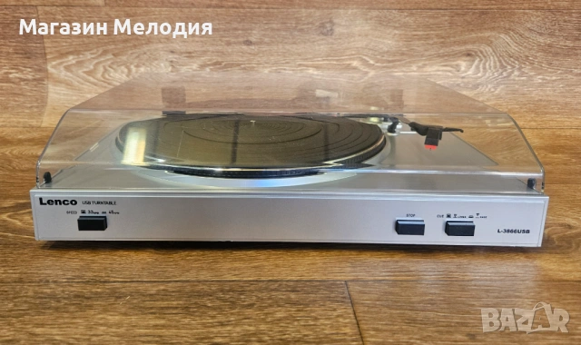 Грамофон Lenco L-3866 USB – С НОВА ИГЛА Turntable , снимка 3 - Грамофони - 53808430