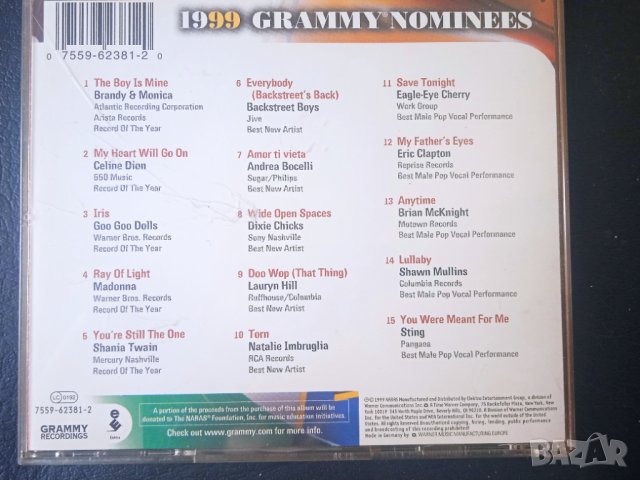 1999 Grammy Nominees - оригинален диск, снимка 2 - CD дискове - 44242662