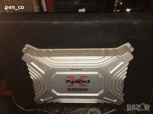 Усилвател Sony с туба Kicker