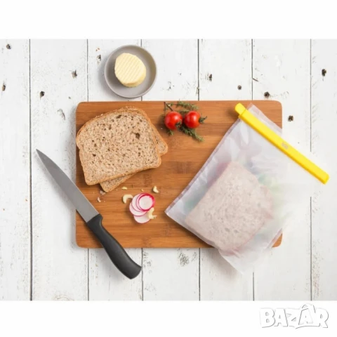 Торбички за фризер 4бр. NoStik , 17x24см., бял,  в кутия, снимка 2 - Аксесоари за кухня - 50453668