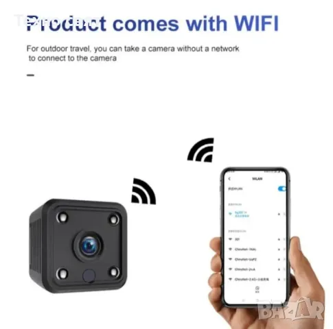 мини шпионска камера wifi