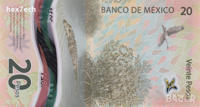 ❤️ ⭐ Мексико 2021 20 песос полимер UNC нова ⭐ ❤️, снимка 3 - Нумизматика и бонистика - 53185867