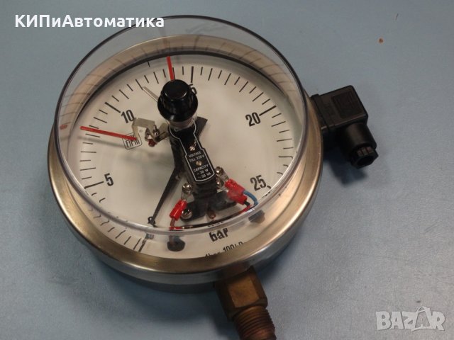 Ел. контактен Манометър Nuova Fima Ф 160, 25 bar