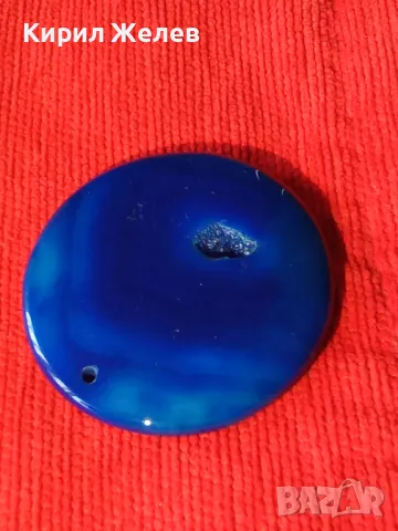 НАТУРАЛЕН СКЪПОЦЕНЕН ЛАЗУРИТ АРТ МЕДАЛЬОН ЮВЕЛИРНО ШЛИФОВАН БИЖУ 24370, снимка 10 - Колиета, медальони, синджири - 33953371