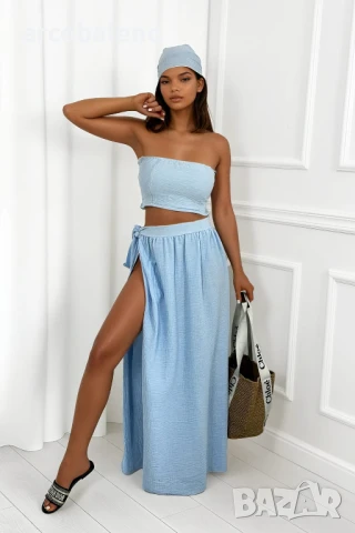 Дамски комплект от три части от муселин Bonita, 3цвята , снимка 2 - Комплекти - 51057281