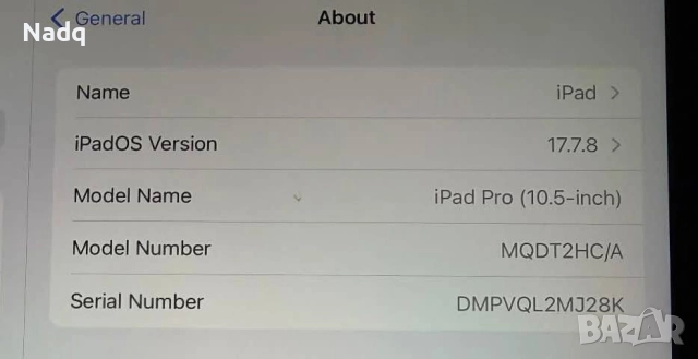 Apple iPad Pro 10.5″, 64 GB, снимка 7 - Таблети - 52615591