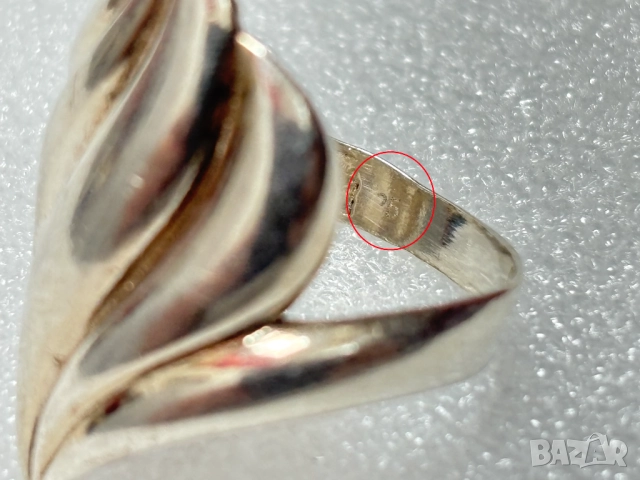 Дамски Сребърен Пръстен (проба 925)- 3,46 грама, снимка 9 - Пръстени - 52549825