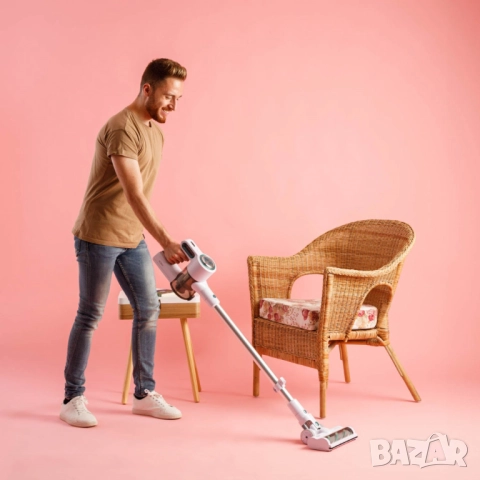 Безжична прахосмукачка Solac Turbobat Power - С HEPA филтър и LED четка, снимка 6 - Друга електроника - 51856357