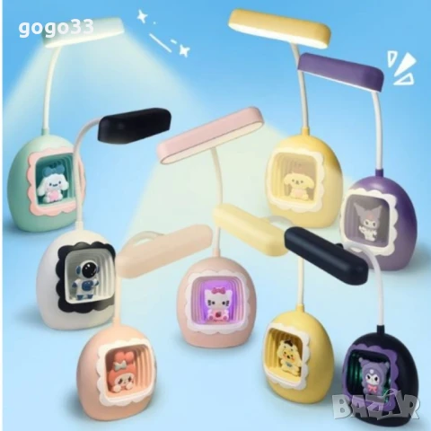 Детска LED настолна лампа с фигурки – забавна светлина за мечтатели, снимка 3 - Други - 50860116