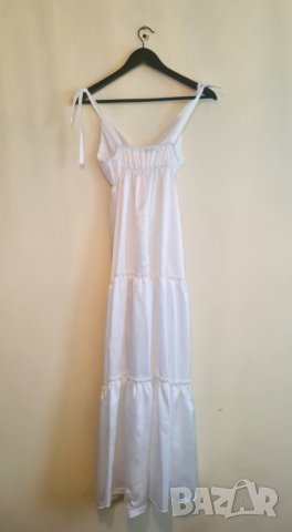 Дълга бяла рокля Little Black Dress, снимка 6 - Рокли - 42101642