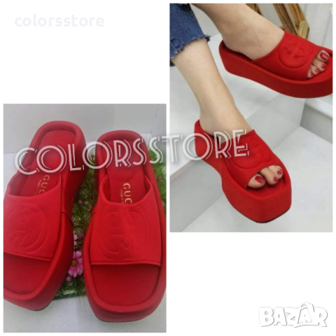 Дамски чехли-червени код VL90M