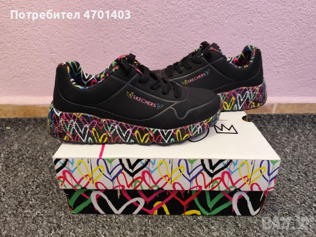 Маратонки Sketchers Uno lite Lovely Love, снимка 2 - Детски маратонки - 53744889