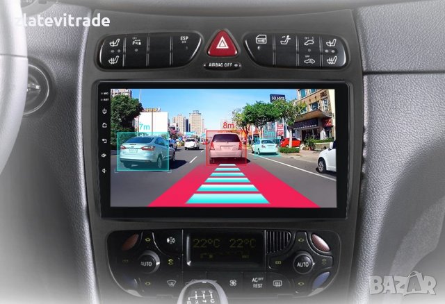 MERCEDES-BENZ C GLK W203 W209 W210 W168 W170 W463 W639 1998-2004 - 9" АНДРОИД НАВИГАЦИЯ, 9528, снимка 6 - Навигация за кола - 40035993