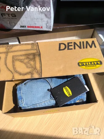 Мъжки дънки DIADORA Pant Stone 5PKT BLUE, снимка 4 - Дънки - 56293452