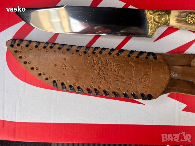 Стар Български,рог,30см, снимка 4 - Ножове - 52891059