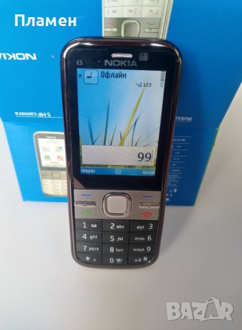 Мобилен телефон нокиа Nokia C5-00 сив 5MP, GPS, symbian, ram 512 bluetooth , снимка 4 - Nokia - 36757471
