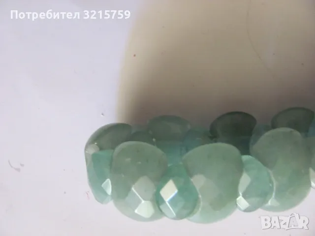 Дамска гривна естествен камък -авантюрин, снимка 2 - Гривни - 50323852