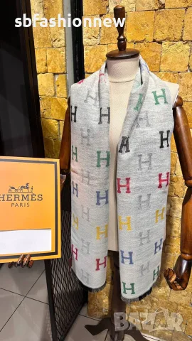 Burberry Hermes  Fendi Balenciaga кашмирени шалове, снимка 6 - Шалове - 56116140