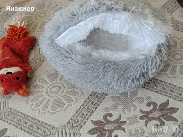 Мека плюшена къщичка за коте, снимка 4 - За котки - 56159693