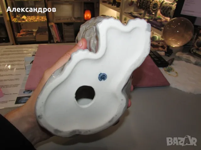 Порцеланова котка 21см. , снимка 5 - Статуетки - 56361819