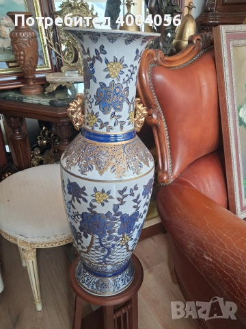 Голяма ваза, снимка 2 - Антикварни и старинни предмети - 53720267