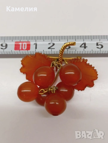 Брошка, кехлибар , снимка 4 - Други - 53520900