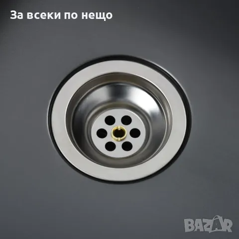 Ръчно изработена кухненска мивка, черна, неръждаема стомана, снимка 3 - Мивки - 48049215