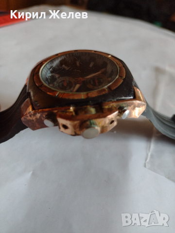 Мъжки часовник масивен стилен много красив с силиконова каишка - 26544, снимка 4 - Мъжки - 36146045