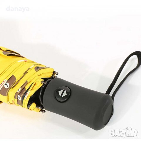 2433 Сгъваем автоматичен чадър на мечета с UV защита, снимка 8 - Други - 34235527