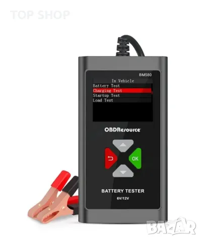 OBDResource BM580 Тестер за автомобилна батерия 6V 12V, снимка 3 - Гедорета - 48735246