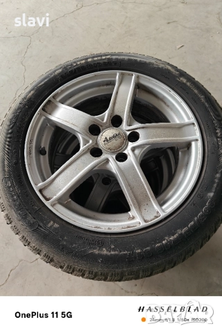 Алуминиеви джанти със зимни гуми 205/55/16, снимка 2 - Гуми и джанти - 52106470