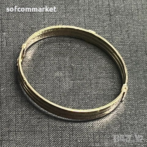 Златна гривна - тип белезник 10,48 гр 14К, снимка 5 - Гривни - 52687994