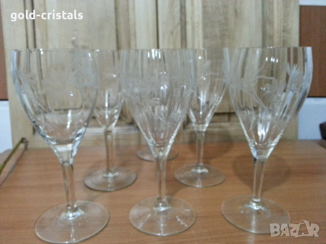 Ретро кристални чаши
