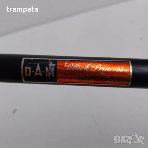 НАЙ ДОБРАТА ОФЕРТА D.A.M Black Princess спининг, въдица ,пръчка 2.40м, снимка 6 - Въдици - 52619777