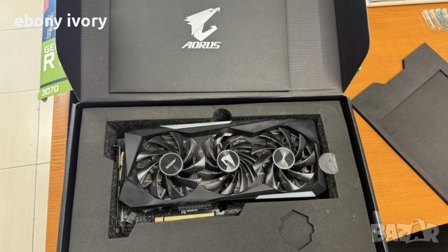 видео карта Aorus RTX 3070 GeForce, снимка 3 - Видеокарти - 55959436