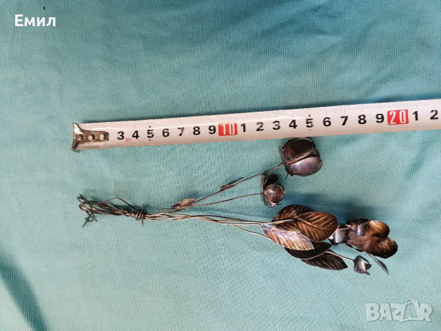 Антикварен сребърен букет , снимка 5 - Колекции - 36326407