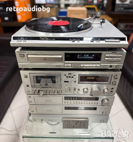 🔊Висок клас аудио система - сет Technics - стъпало, предусилвател с тунер, управление,  дек, CD и г, снимка 2 - Аудиосистеми - 52355239