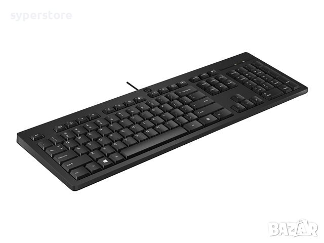 Клавиатура USB HP 150 266C9AA#AKS Kирилизирана Черна , снимка 1 - Клавиатури и мишки - 41819574
