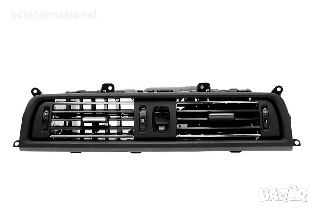 Централен преден въздуховод, BMW 5 F10/F11, Хром, снимка 7 - Части - 55970610